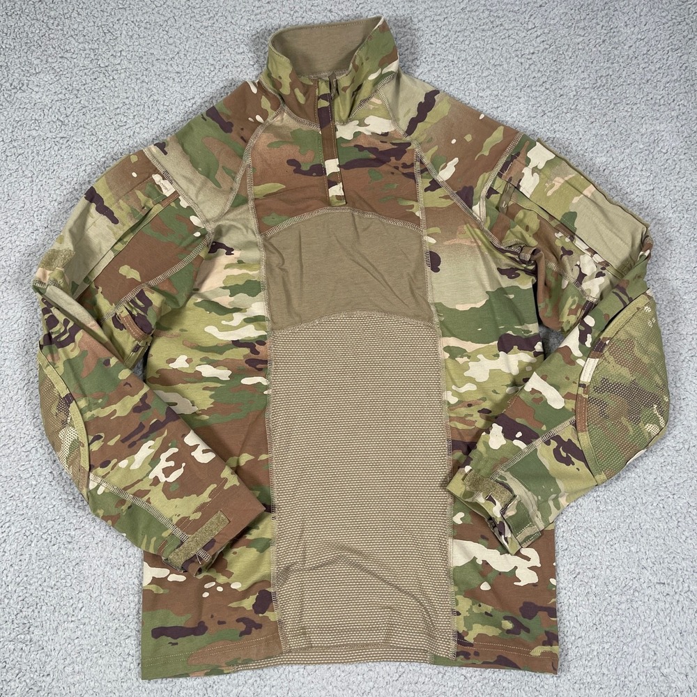 Aurora Industries Army Combat Shirt Mens S Multicam Camo BDU Made in USA Pockets